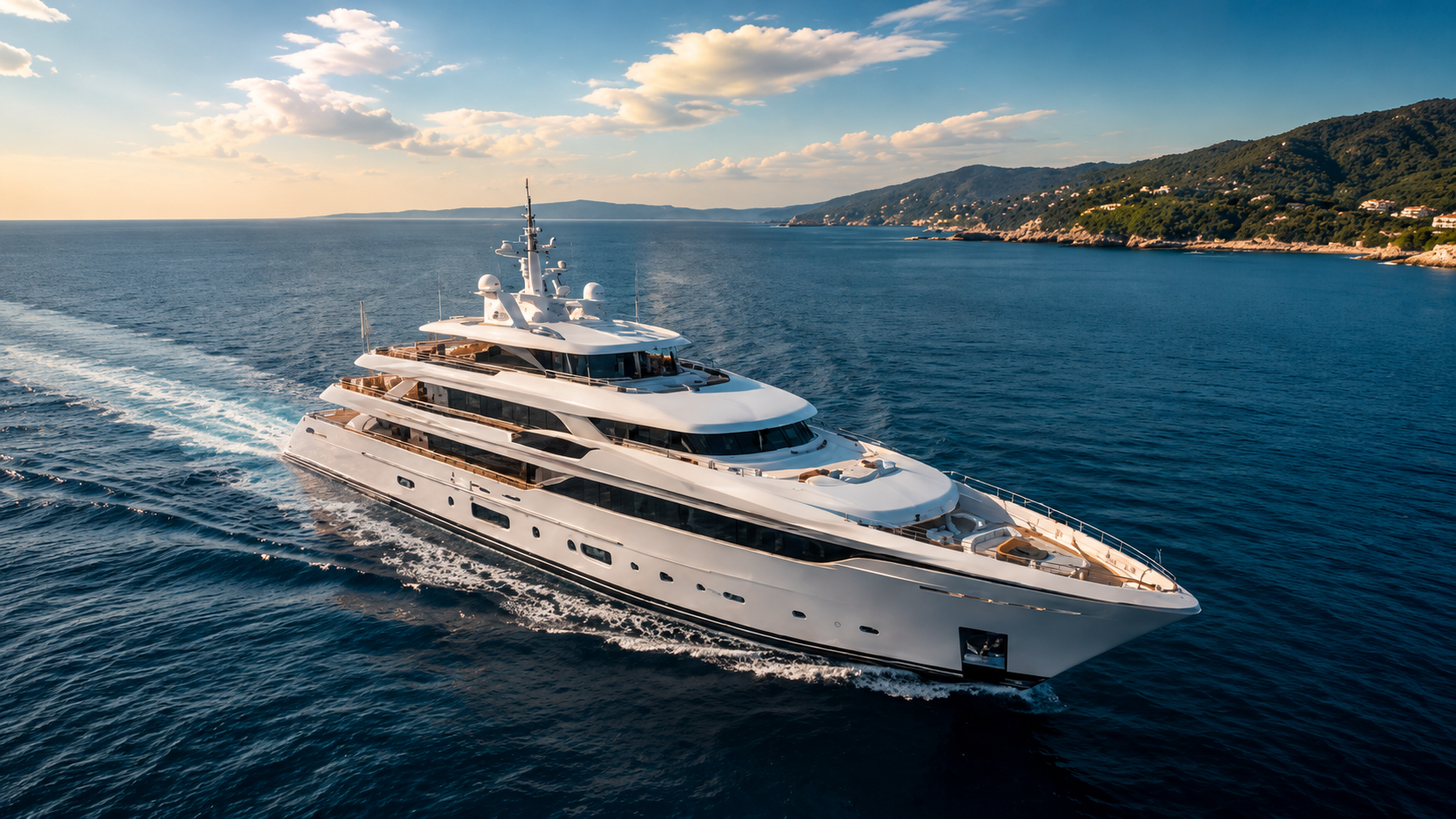 Yacht cruising